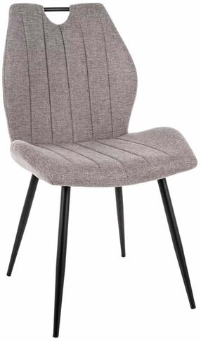Valgomojo kėdė Kalune Design Arco Brego, matinė, juoda sp./persikinė sp., 43 cm x 51 cm x 91 cm