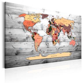 Korgi reproduktsioon Artgeist Direction World, k-b-0009-p-c, 90 cm x 60 cm