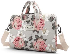 Сумка для ноутбука Canvaslife White Rose, белый цв./розовый цв., 15-16″