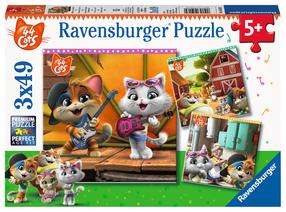 Dėlionė 3in1 Ravensburger Cats 05013, 18 cm x 18 cm, 147 vnt., įvairių spalvų