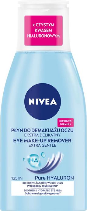 Acu kosmētikas noņēmējs Nivea Extra Gentle, 125 ml