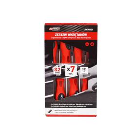 Skrūvgriežu komplekts AWTools AW30802, krustiņš/plakans, 7 gab.