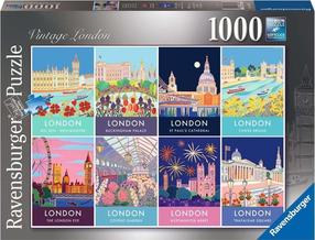 Dėlionė Ravensburger Vintage London, 50 cm x 70 cm, 1000 vnt., įvairių spalvų