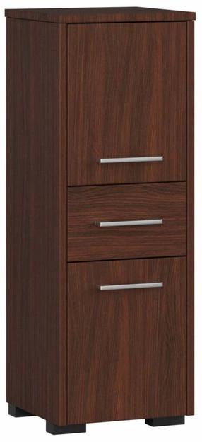 Laisvai pastatoma vonios spinta Akord Furniture Factory Fin, wenge sp., 30 cm x 30 cm x 85 cm