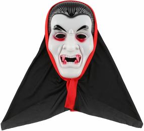 Маска для взрослых, вампир Festi Halloween 656791, белый цв./черный цв.