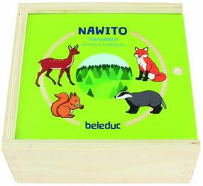 Medinė dėlionė Beleduc Nawito Animal Habitats, įvairių spalvų