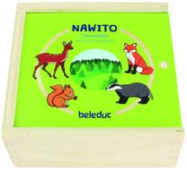 Medinė dėlionė Beleduc Nawito Animal Habitats, įvairių spalvų