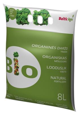 Organinės trąšos daržui Baltic Agro, granuliuotos, 8 l
