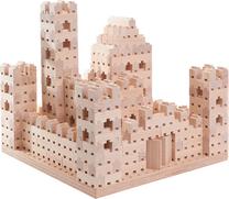 Medinės kaladėlės Kiga Constructor Mega blocks, 537 vnt.