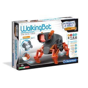 Žaislinis robotas Clementoni Walking Bot 75039LB, oranžinė sp./pilka sp.