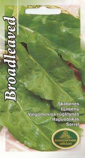 Семена Kurzemes sēklas, щавель Broadleaved, 2 г