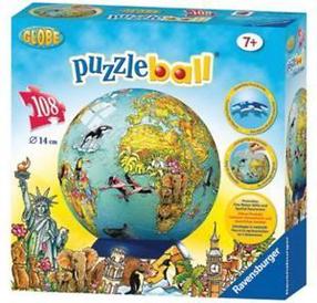 3D пазл Ravensburger The Globe, 14 см x 14 см, 180 шт.