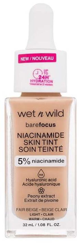 Makiažo pagrindas Wet N Wild Bare Focus Niacinamide Skin Tint, fair beige sp., 32 ml