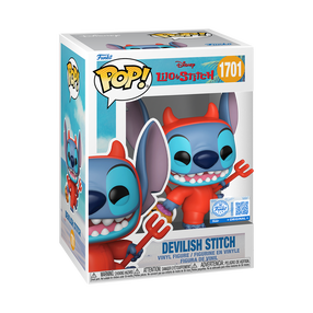 Rotaļlietu figūriņa Funko POP! Disney Devilish Stitch 1701, 9 cm, zila krās./sarkana krās.