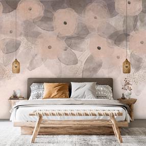 Fototapetas Artgeist Minimalist Meadow - Patterns On A Delicate Beige Textured Background, 210 cm x 294 cm