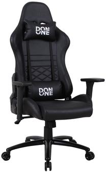 Spēļu krēsls Don One GC300, 46 x 53 x 128.5 - 136.5 cm, melna krās.