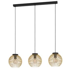 Lampa karināms Eglo Venezuela 900167, E27, 3 x 40 W, zelta krās. / melna krās.