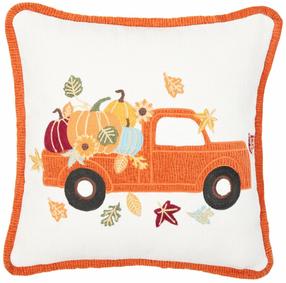 Dekoratyvinės pagalvėlės užvalkalas Homla Bihar 704765, balta/oranžinė, 45 cm x 45 cm