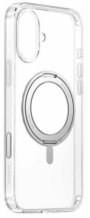 Telefoni ümbris Baseus SkyRing 360° Apple iPhone 16 P6016100A201-04, läbipaistev v.