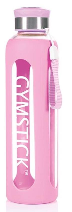 Gertuvė Gymstick Drinking Bottle 592GY61143PI, rožinė sp., stiklas, 0.6 l