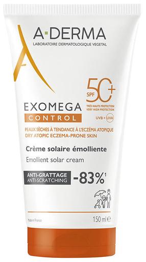 Крем для ухода за загаром для тела A-Derma Exomega Control SPF50+, 150 мл