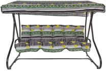 Lauko sūpynės Patio Milano C025-06BB, juoda sp./žalia sp./pilka sp., 220 cm x 134 cm x 157 cm