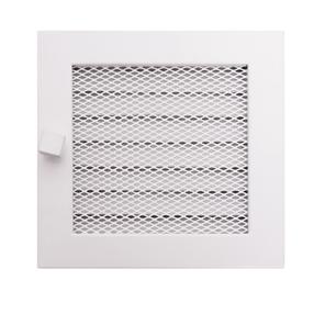 Kamīna režģis Hearth x 17 cm x 17 cm, tērauds, balta krās.