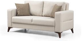 Sofa-lova Atelier Del Sofa Kristal 2, smėlio sp., 169 x 90 cm x 86 cm
