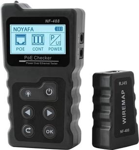 Тестер Noyafa NF-488 PoE Checker, черный цв.