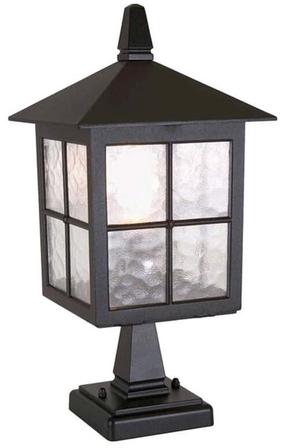 Pastatomas lauko šviestuvas Elstead Lighting Winchester, 60W, E27, IP44, juoda sp., 18.5 cm x 41 cm