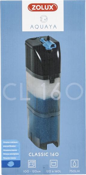 Akvārija filtrs Zolux Aquaya Classic 160, 120 - 160 l, melna krās.