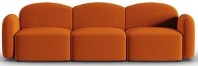 Sofa Micadoni Home Blair MIC_3S_184_F1_BLAIR4, lašišinė sp., 272 x 87 cm x 80 cm