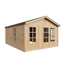 Sodo namelis Timbela M736A, 512 cm x 382 cm x 267 cm, ruda sp.