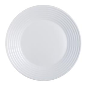 Lėkštė pietų Luminarc Harena, Ø 25 cm, balta sp.