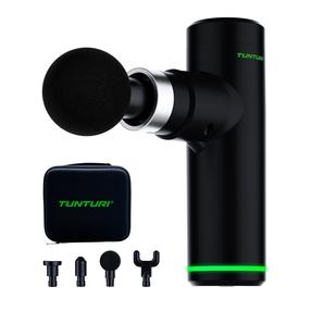 Массажный пистолет Tunturi MG30 Massage Gun Mini, 15 Вт, черный цв./зеленый цв.