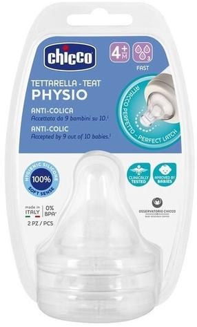 Пустышка для бутылочки Chicco Physio, 4 мес.