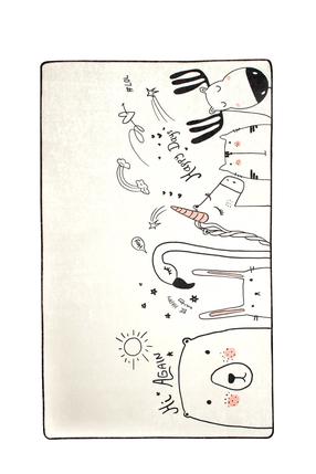 Kilimas Conceptum Hypnose Be Happy 876CHL1081, įvairių spalvų/smėlio sp., 160 cm x 100 cm