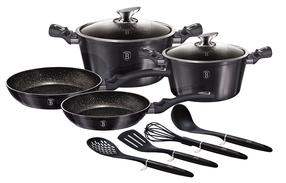 Набор кастрюль и сковородок, c аксессуарами Berlinger Haus Carbon Pro BH-6917