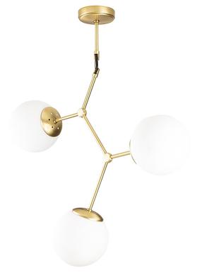 Lampa karināms Opviq Ugur 6317 892OPV1637, E27, 3 x 40 W, balta krās. / dzeltena krās.