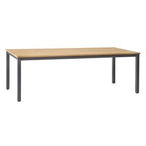 Lauko stalas Home4you Montana, ruda sp., 220 cm x 100 cm x 74 cm