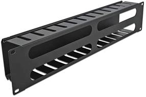 Kabelio laikiklis Delock Cable Management Panel 66553, juoda sp.