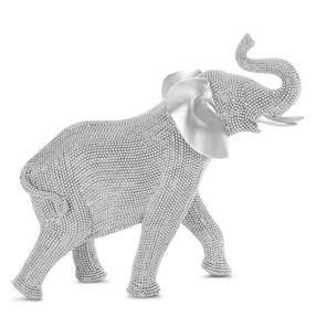 Dekoratīva figūra Eldo Elephant, sudraba krās.