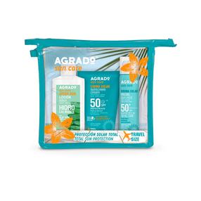 Лосьон для ухода за загаром для лица Agrado Travel Kit Toiletry Bag SPF50