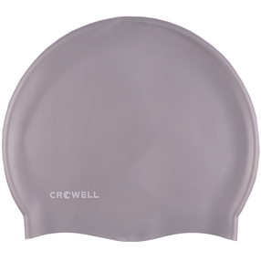 Шапочка для плавания Crowell Mono Breeze, серебристый цв.