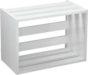 Naktsskapītis Kalune Design Fuga 801CMY3409, balta krās., 43 cm x 33 cm x 60 cm