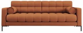 Sofa Cosmopolitan Design Bali Neve 52, juoda sp./brick red s., 96 x 217 cm x 75 cm