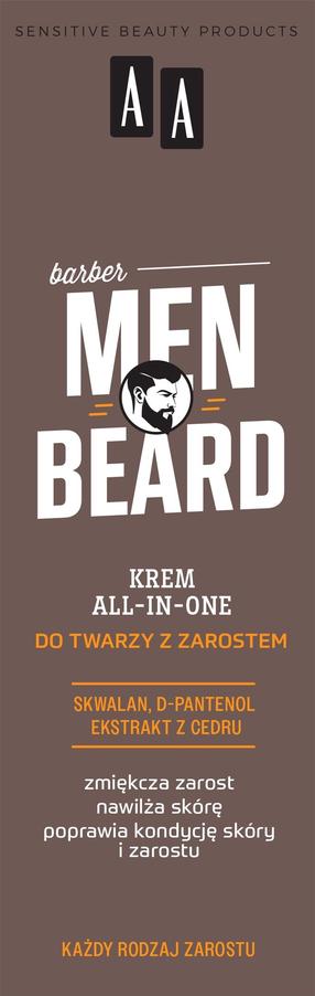 Barzdos priežiūros priemonė AA Men Beard All In One, 50 ml