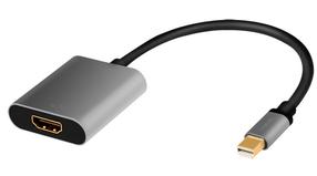 Tinklo kabelis Logilink CDA0110 CDA0110 Mini Display port male, HDMI A female, 0.15 m, juoda sp./pilka sp.