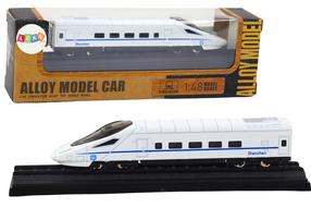  Rotaļu vilciens Lean Toys Alloy Model, 1:48, balta krās.
