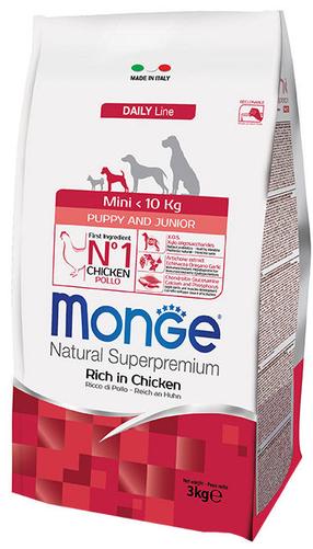 Сухой корм для собак Monge MINI Puppy & Junior, курица, 0.8 кг
